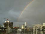 rainbow from docklands