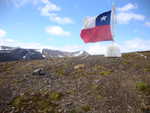 Die Fahne auf dem Gipfel