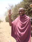 Zahl 7 in Massai Zeichensprache