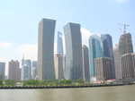 Skyline von Pudong vom Huangpu-River