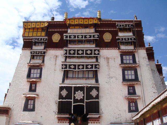 Potala Palast Lhasa Balkon des Dalai Lama