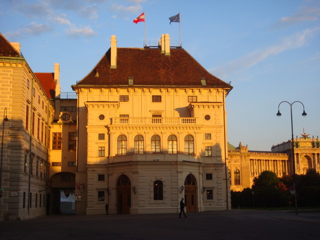 Hofburg bei Sonnenuntergang