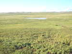 Steppenlandschaft in der Mongolei nahe Ogii See