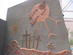 muro del cemeterio del artista Juan Diaz Fleming