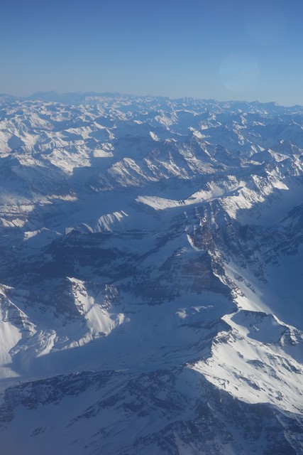 los Andes desde el vuelo